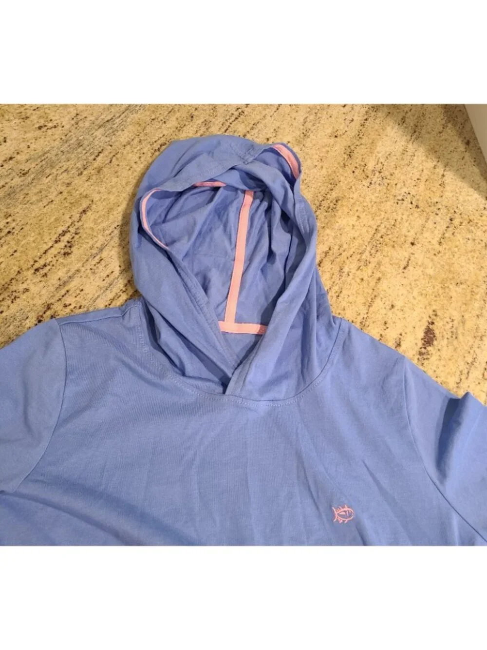 New! Southern Tide Size XS Dress Long Sleeve Hooded Blue Coverup Ultramarine